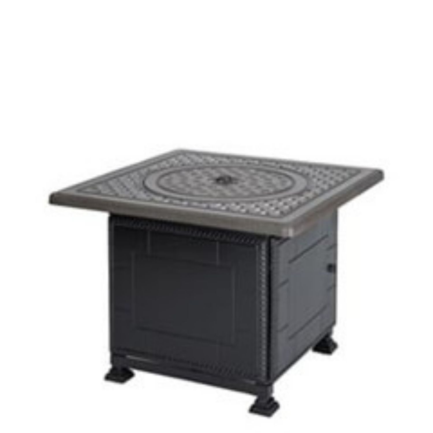 Fire Pit Table Square 36"  Gensun. Cast Aluminum rust proof, powder coat, intricate design details