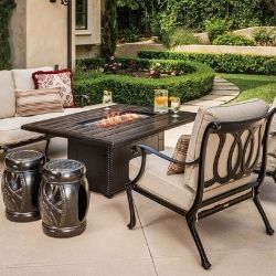 Gensun Outdoor Fire Table, Riviera Outdoor Decor, Corpus Christi