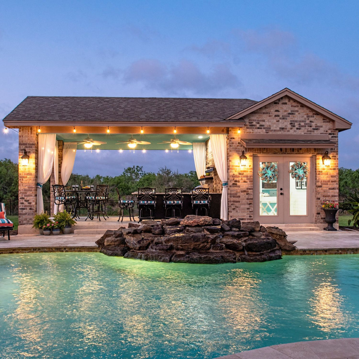 Wind Resistant Outdoor Curtains, exclusive of Riviera Outdoor Decor, Corpus Christi, Texas