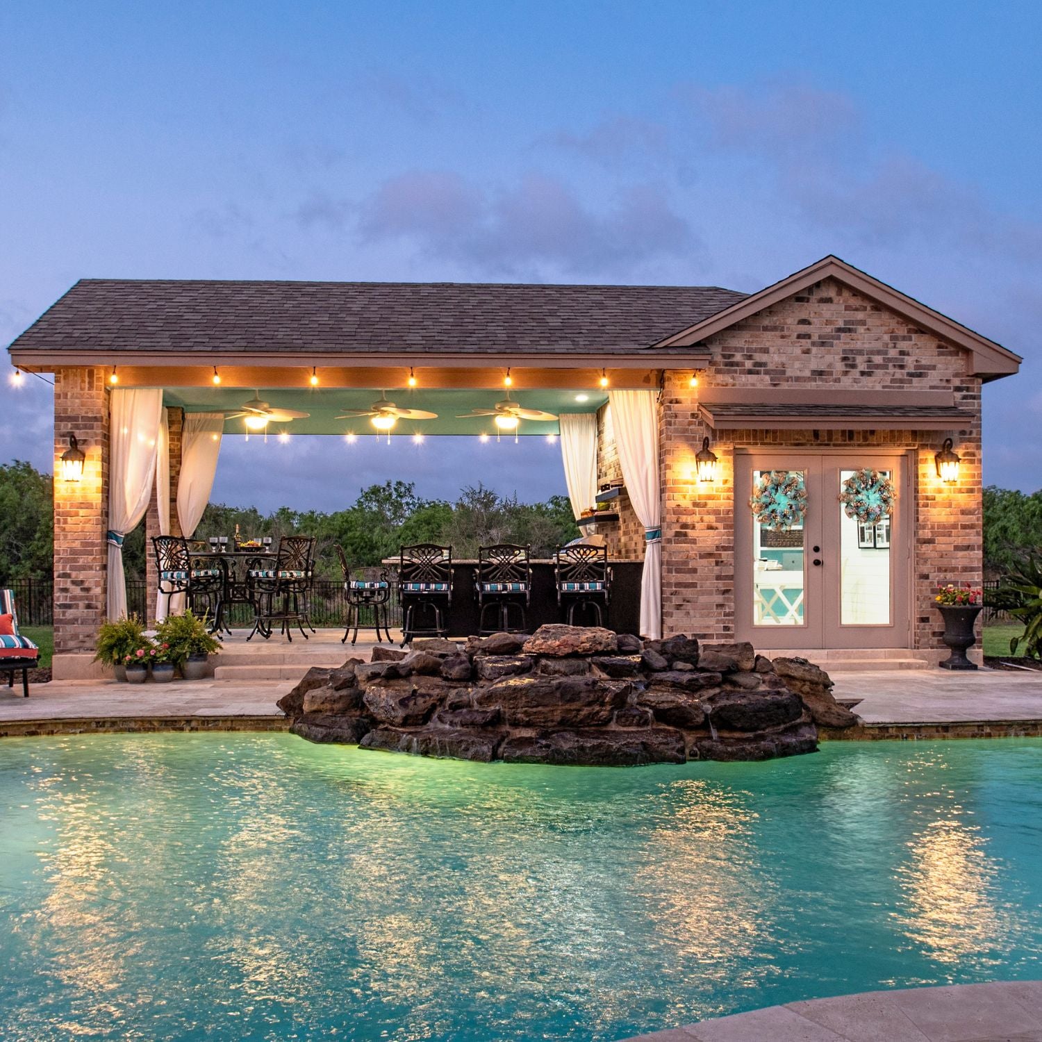 Wind Resistant Outdoor Curtains, exclusive of Riviera Outdoor Decor, Corpus Christi, Texas