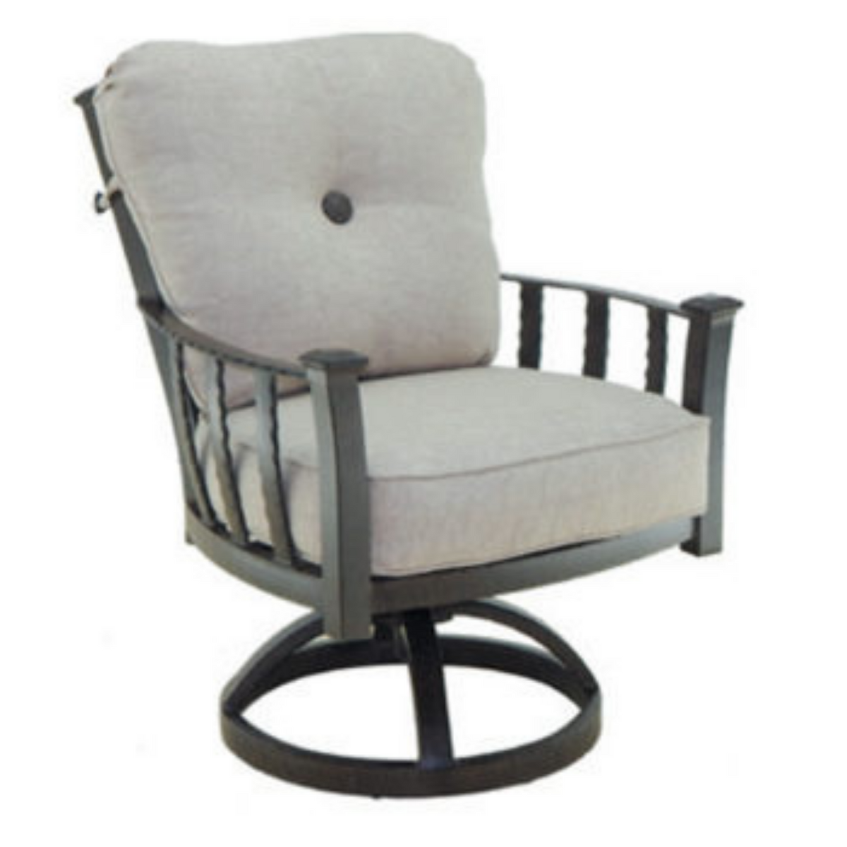 Santa Fe Cushioned Swivel Rocker Dining Chair
